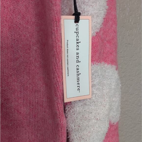 Cupcakes & Cashmere Pink Hearts Valentine Day Soft Sweater Ladies XS - Picture 6 of 12